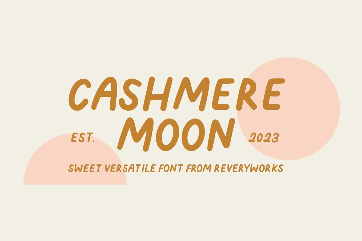 Cashmere Moon Sans (3 fonts) Free Download