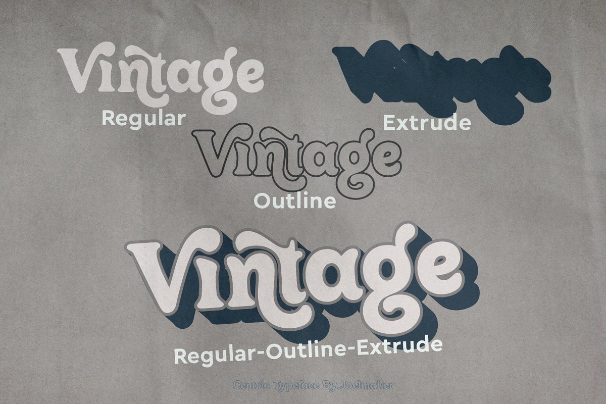 Centrio Typeface Font Free Download