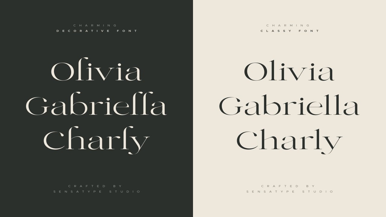 Charming Classy Decorative Font