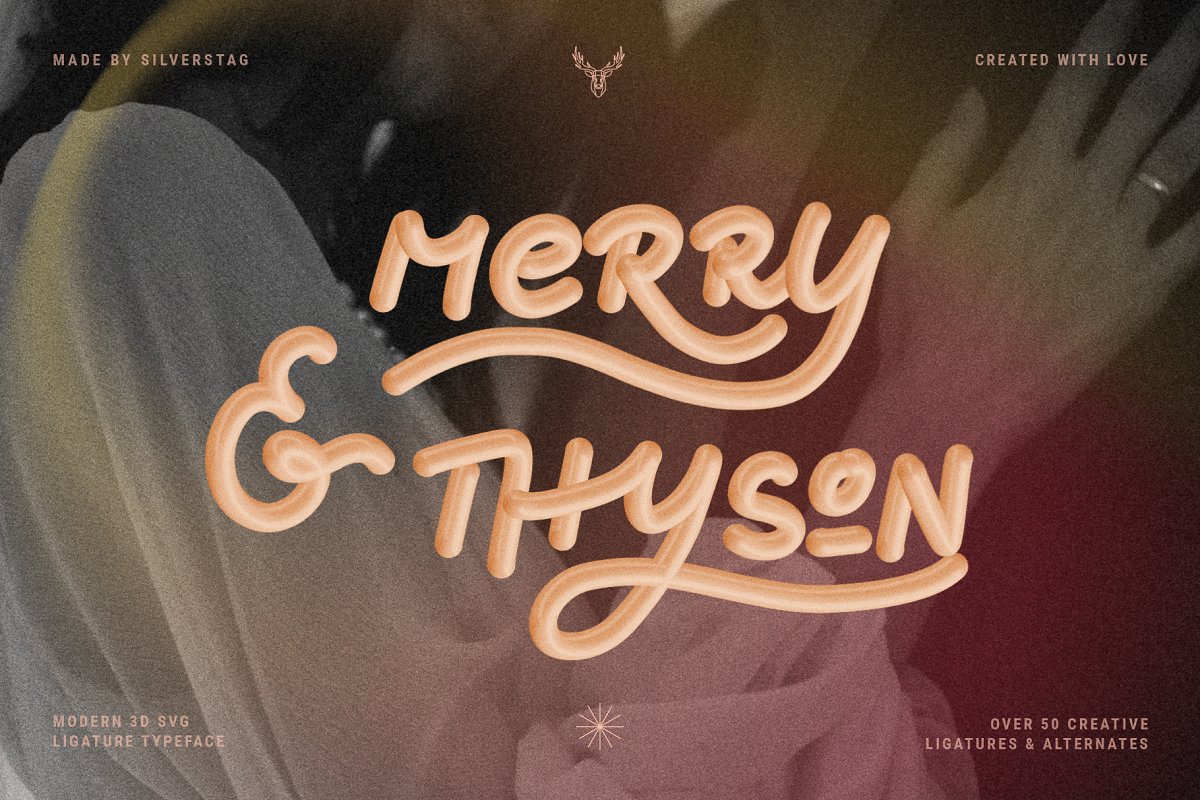 Cherry Thyme D SVG Typeface Font