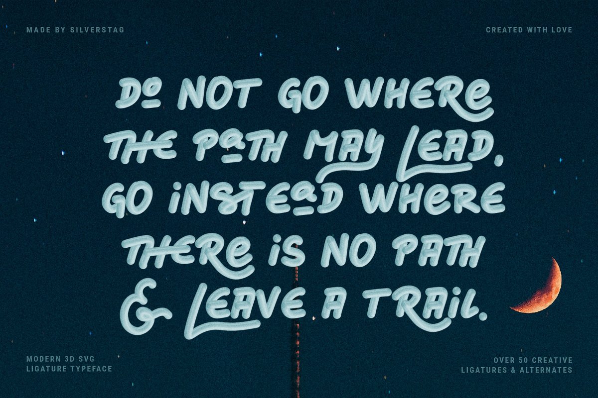 Cherry Thyme D SVG Typeface Font