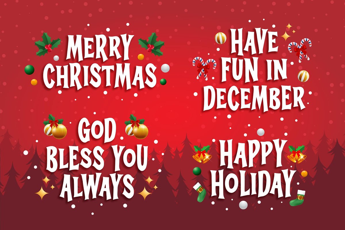 Christmas Shaky a Bouncy Display Fo Font Free Download