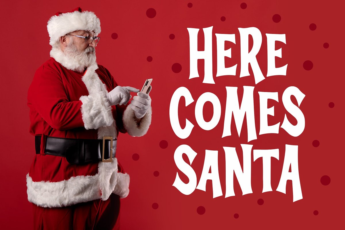 Christmas Shaky a Bouncy Display Fo Font Free Download