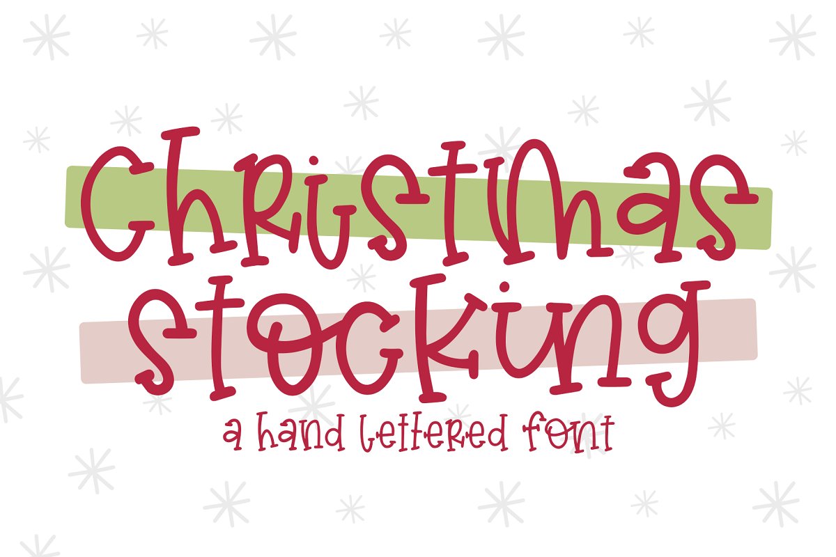 Christmas Stocking Font Free Download