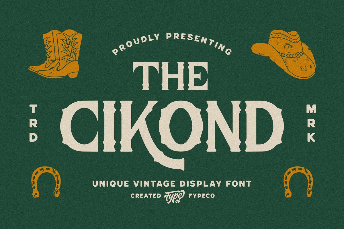 Cikond Vintage Display Font