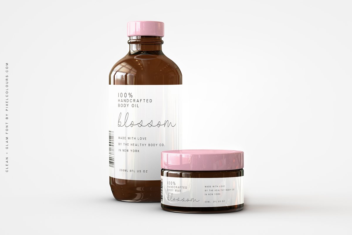 Clean and Glam Script Duo Font