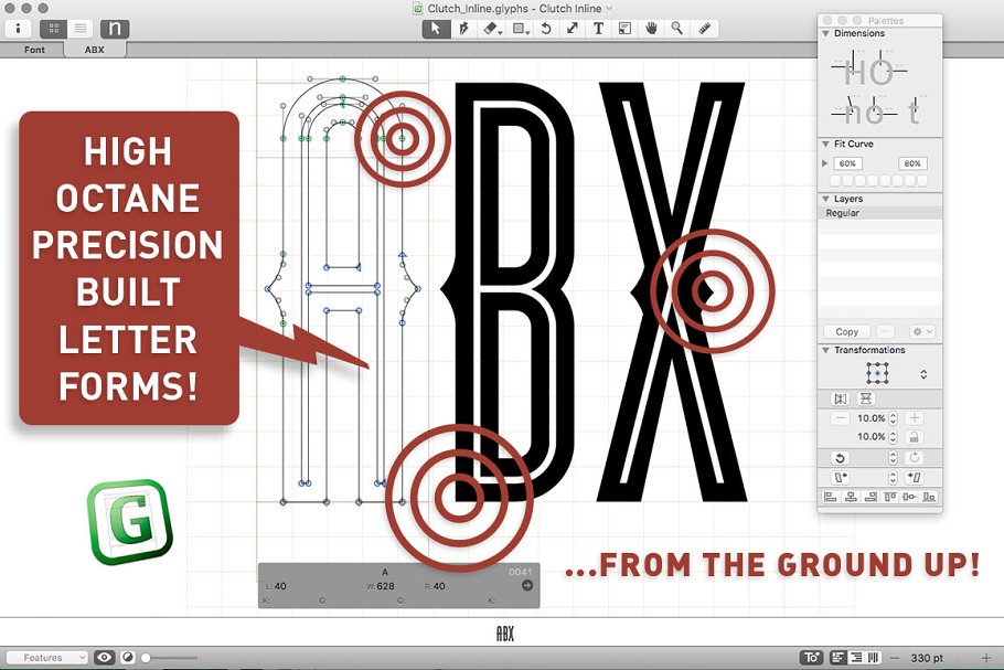 Clutch Family BONUS Icons Font