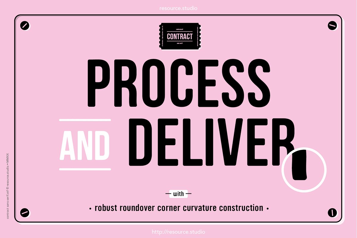 Contract sans serifotf Font