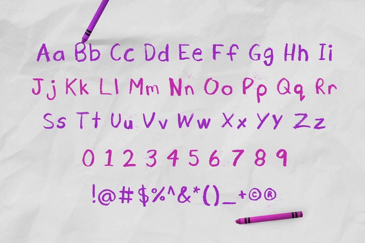 Cray Crayon Font