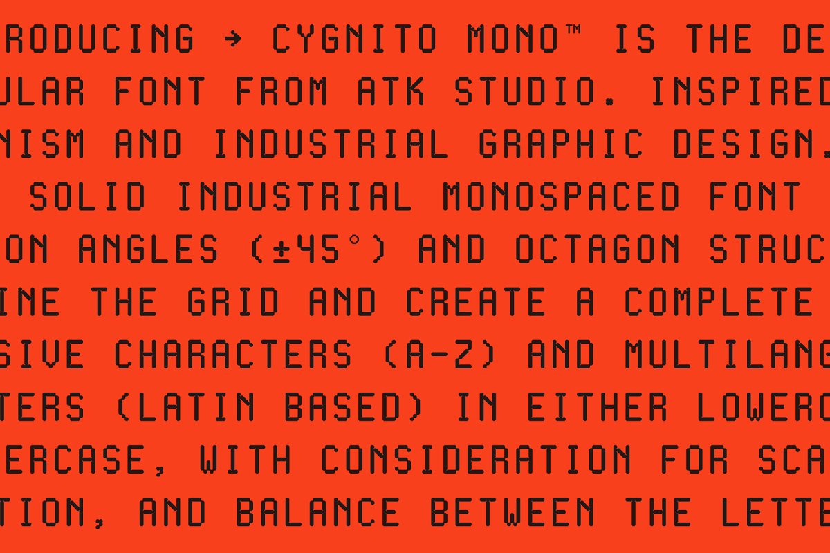 Cygnito Mono Font