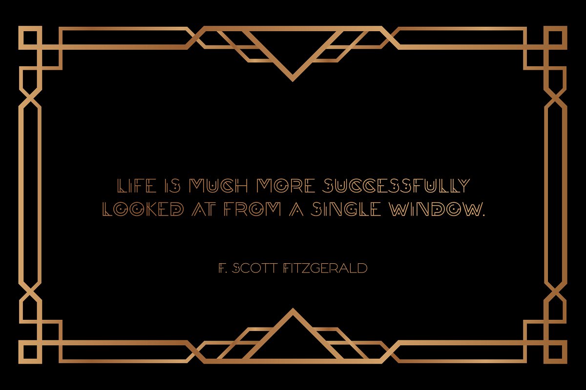 DECORÁ Geometric Art Deco Font Free Download