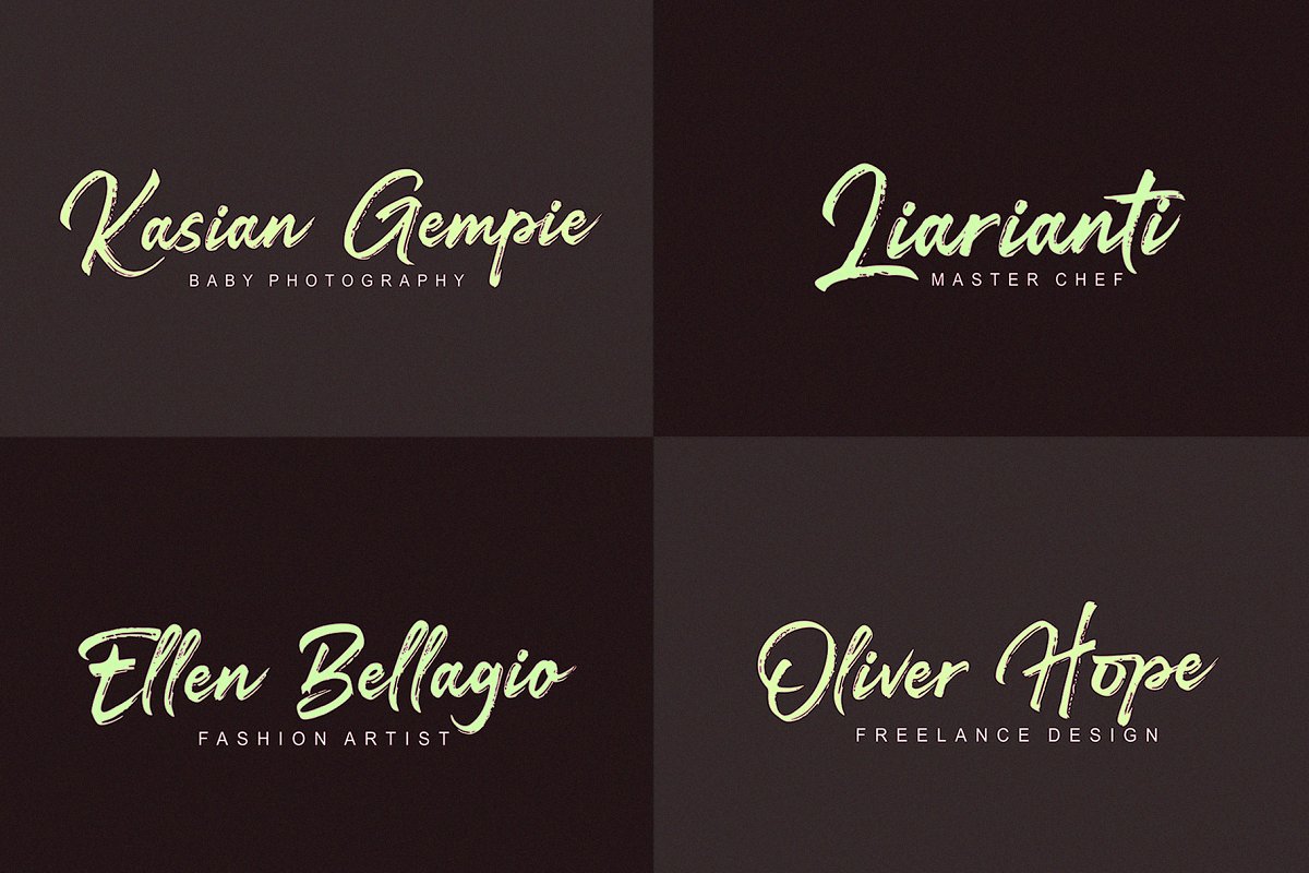 Darkline Brush Script Font
