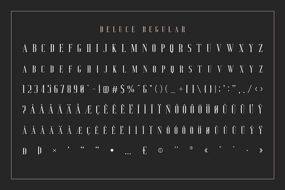 Deluce Luxury Serif Font