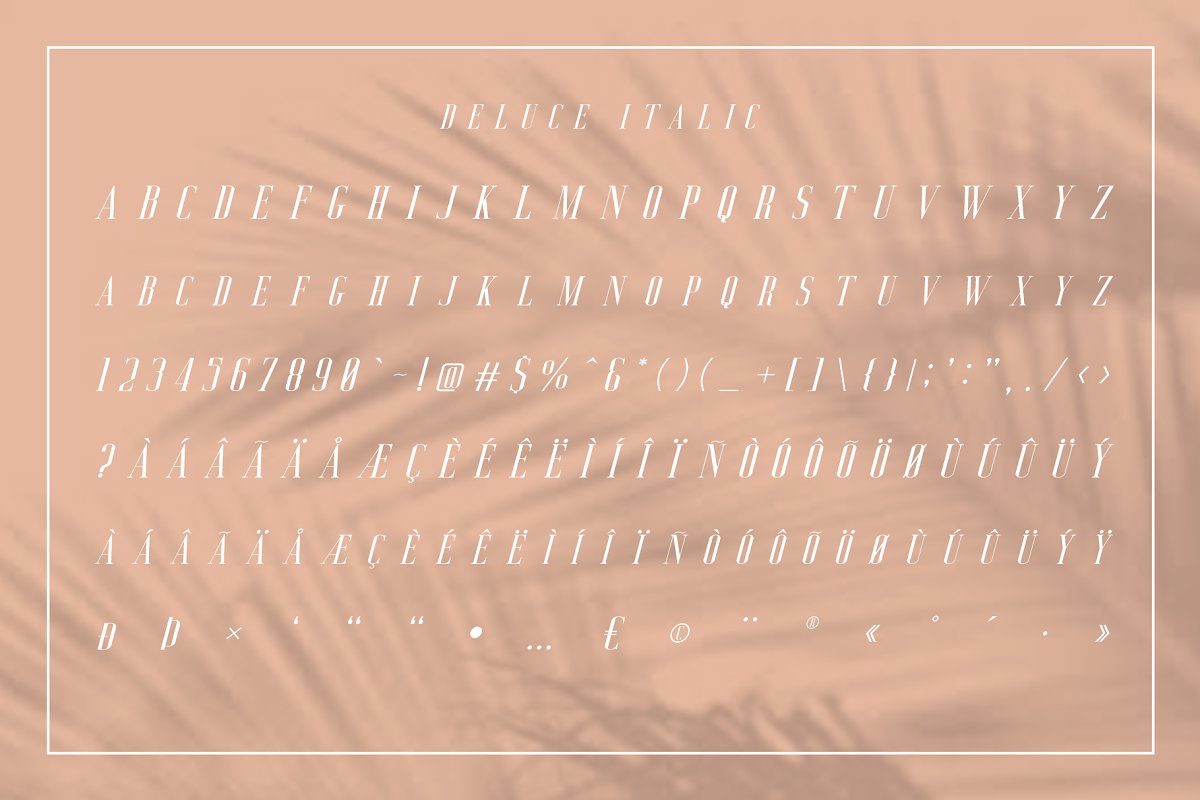 Deluce Luxury Serif Font