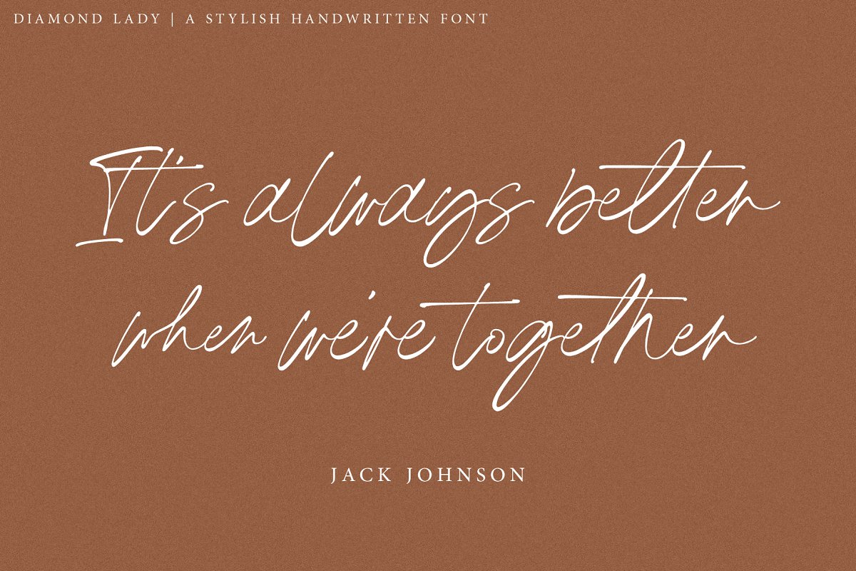 Diamond Lady Handwritten Font