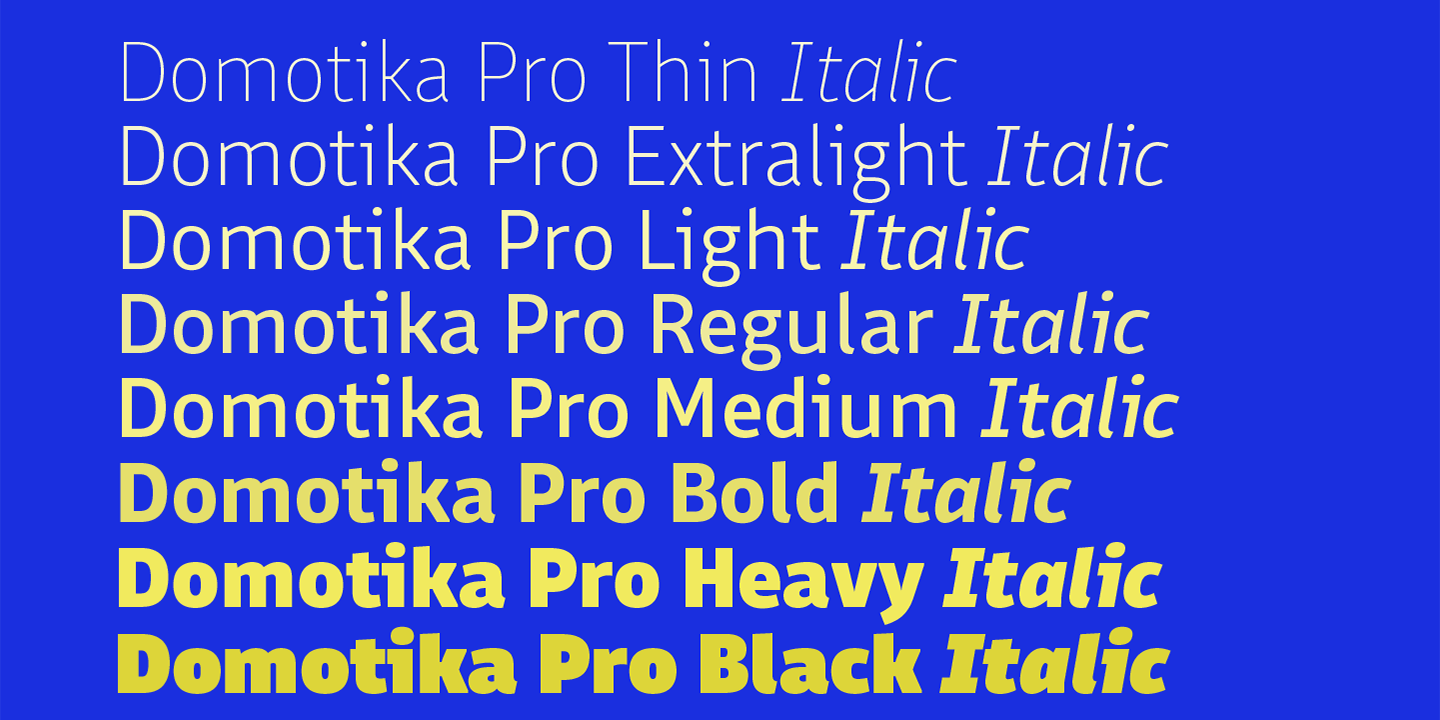 Domotika Pro Font