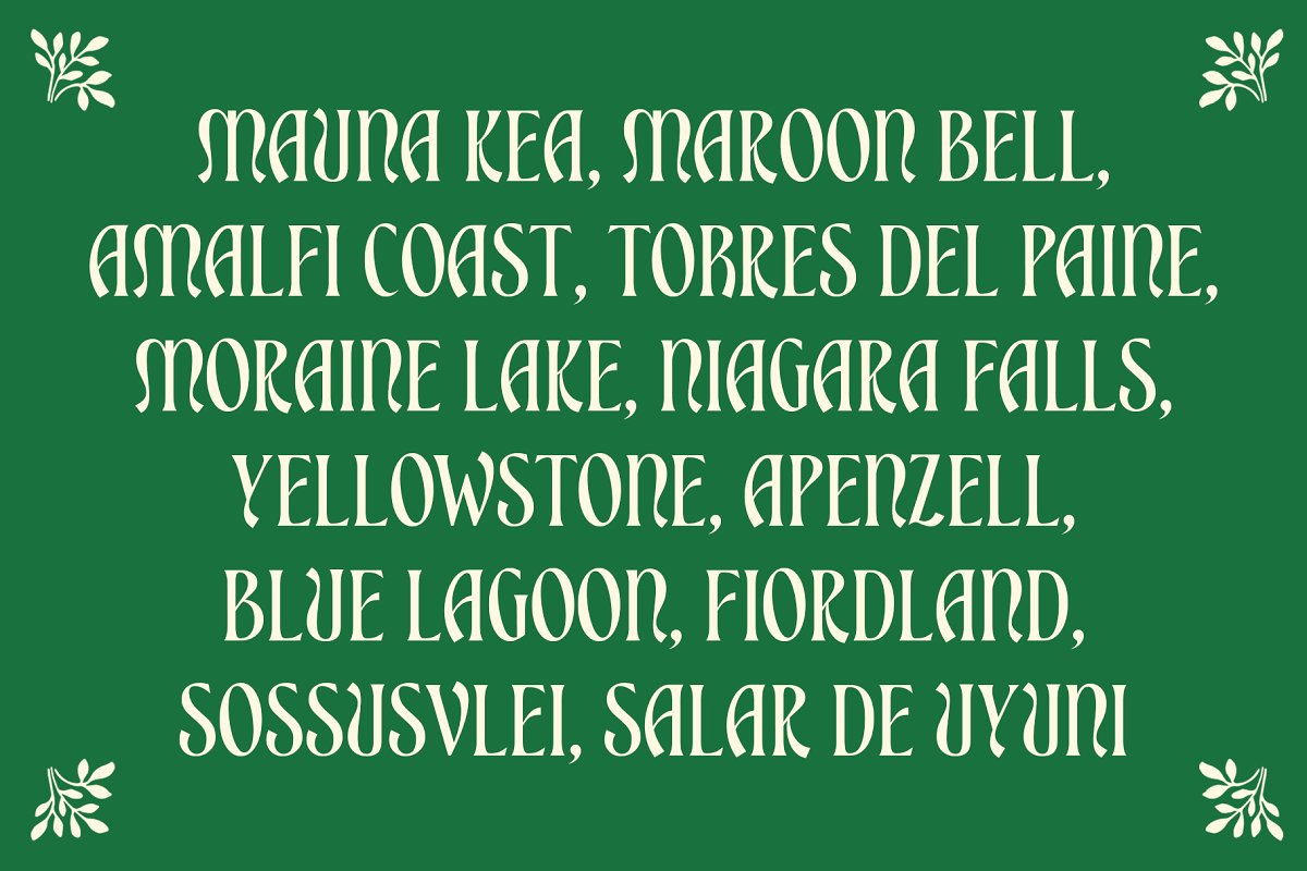 ED Bienova Display Serif Font