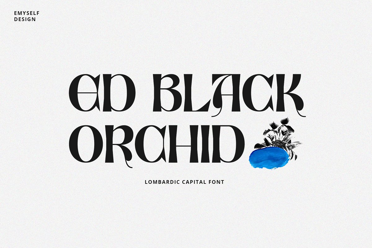 ED Black Orchid Font Free Download