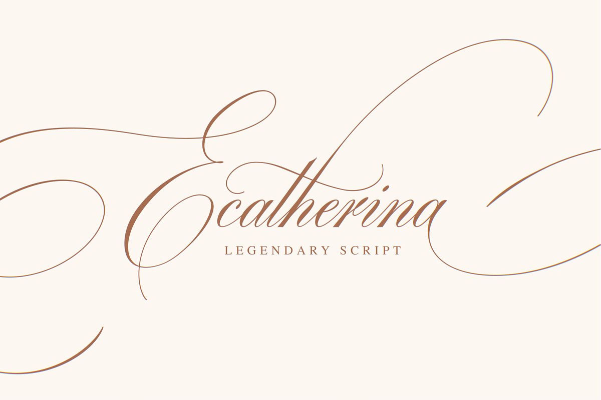 Ecatherina legendary script Font Free Download