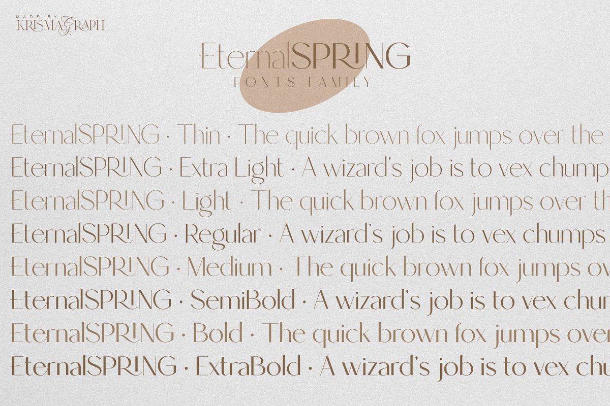 Eternal Spring | Elegant Sans Family Font Free Download