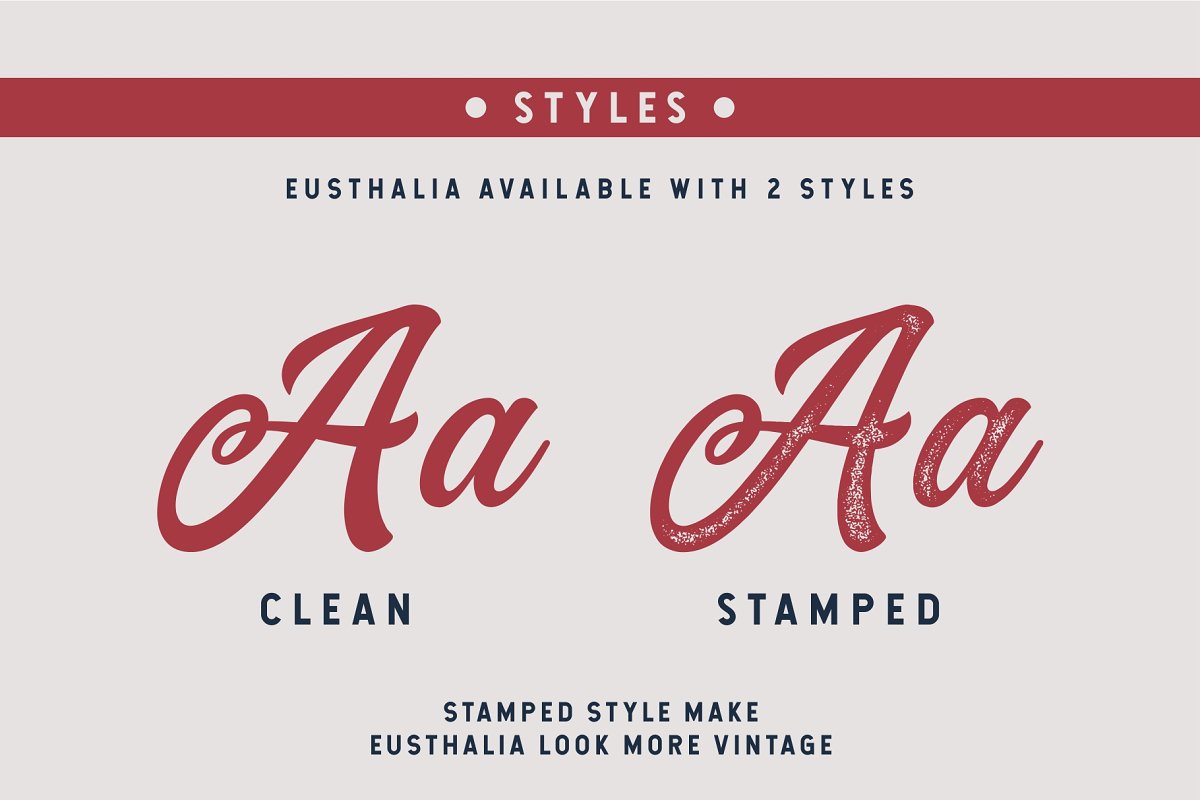 Eusthalia Typeface Font