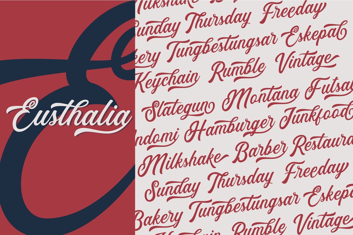 Eusthalia Typeface Font