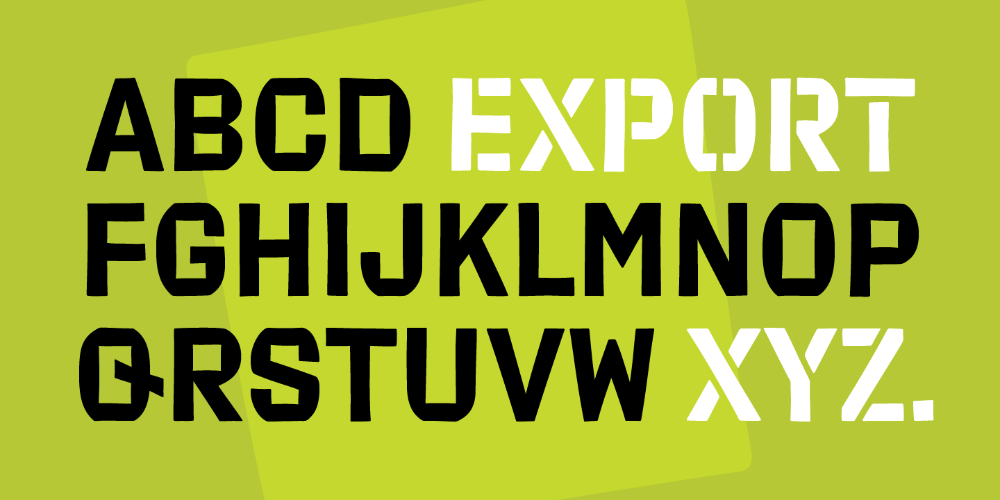 Export Font