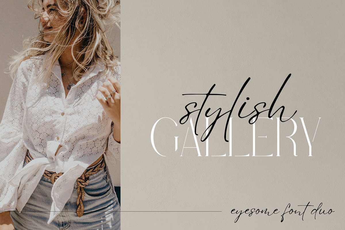 Eyesome   Modern Font Duo Free Download
