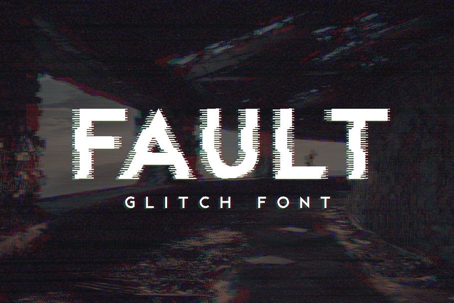 Fault Glitch Font