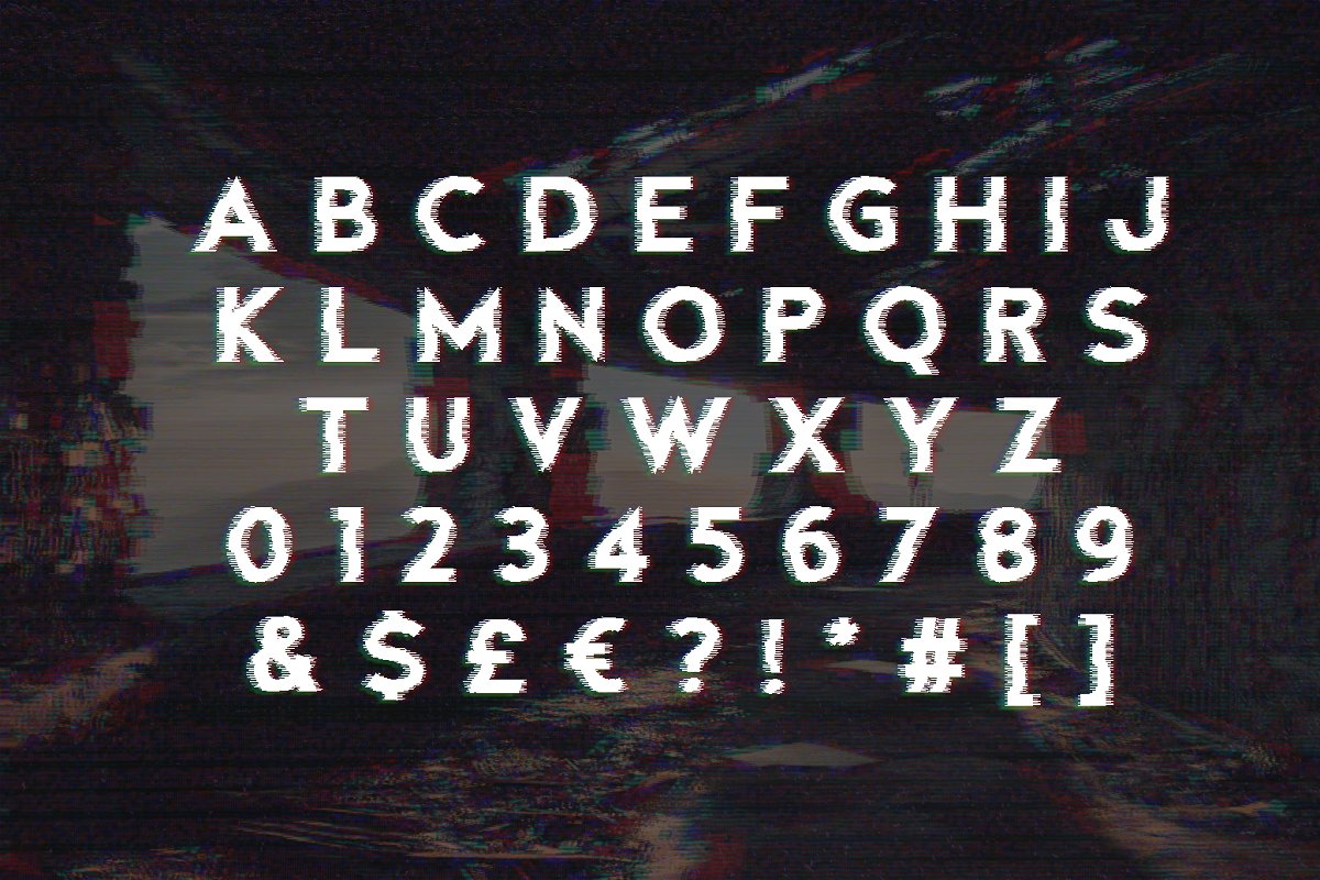 Fault Glitch Font