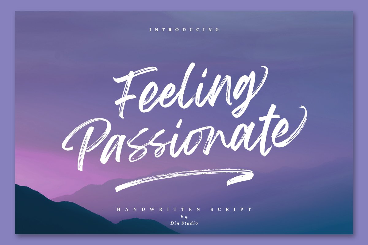 Feeling Passionate   Brush Font Free Download