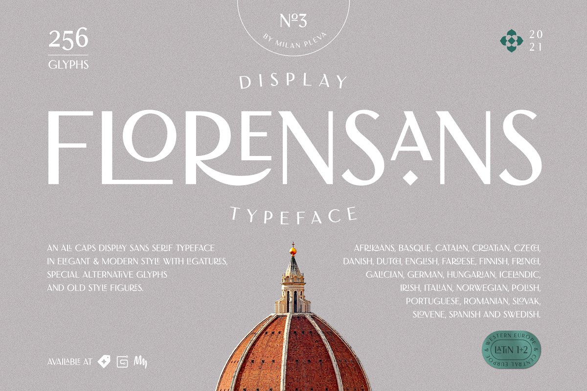 Florensans Display Typeface Font