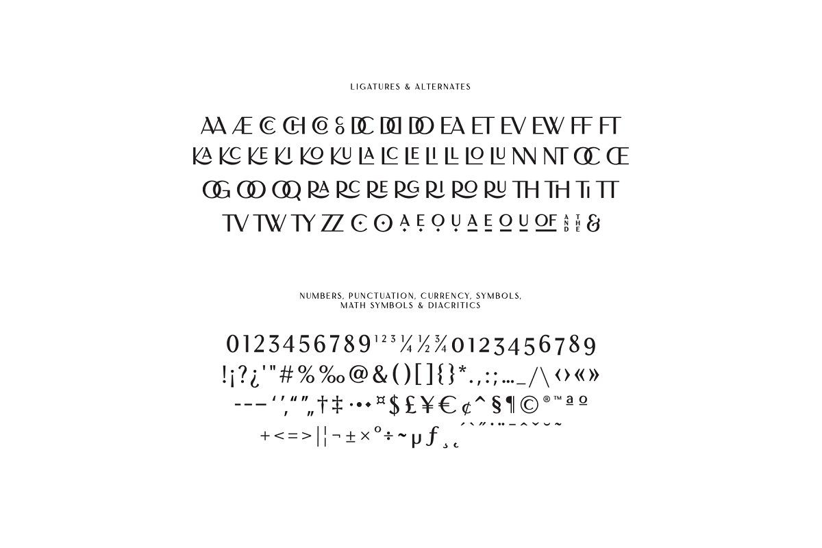 Florensans Display Typeface Font