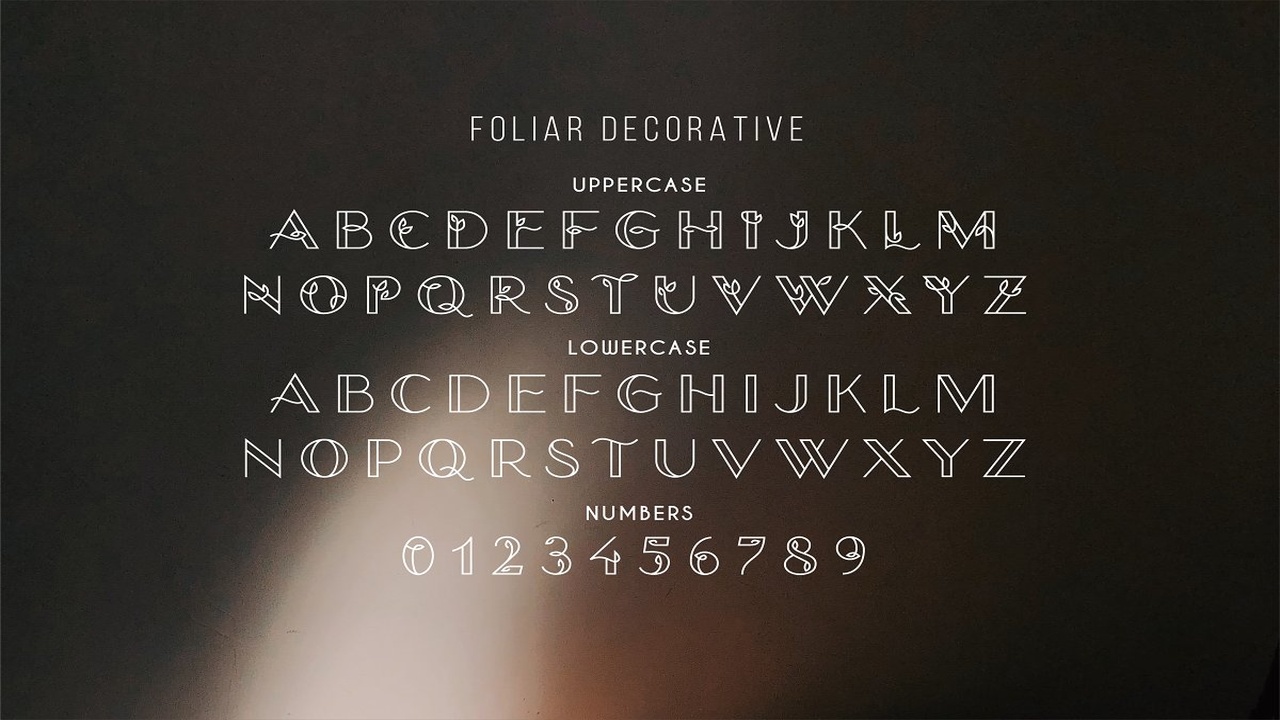 Foliar Thin Line Logo Font