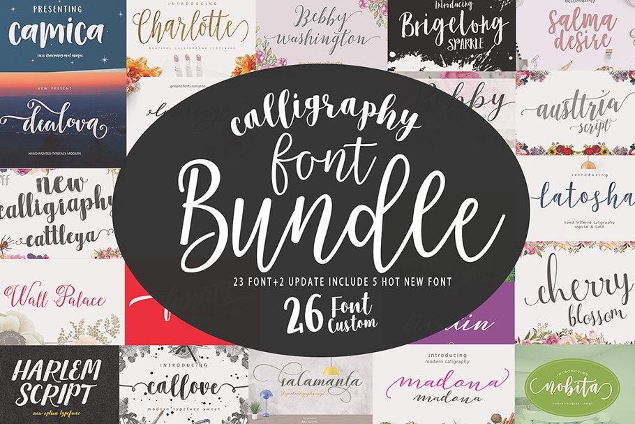 Bundle Caligraphy Font