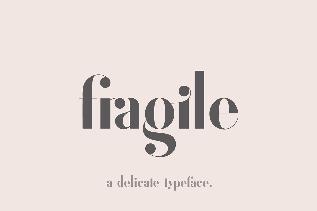 Fragile A Delicate Typeface Font