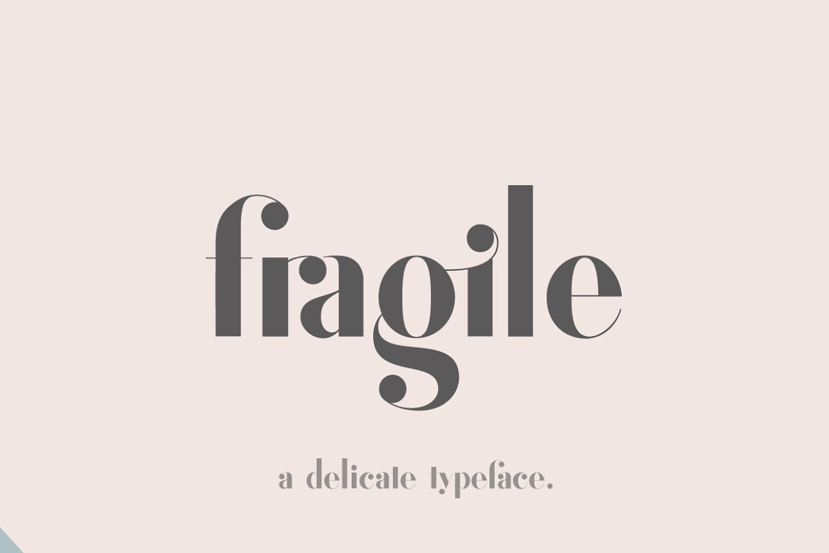 Fragile A Delicate Typeface Font