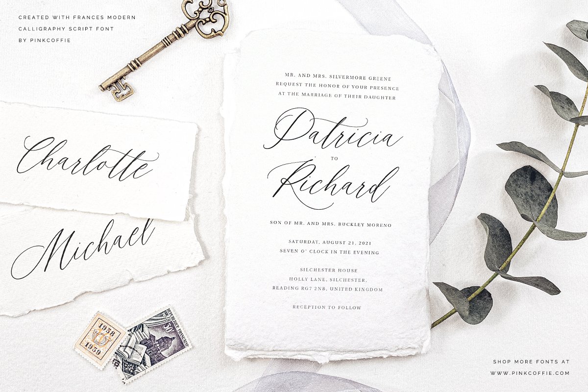 Frances Modern Calligraphy Script Font