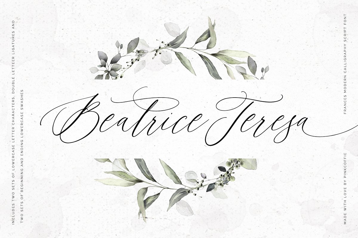 Frances Modern Calligraphy Script Font