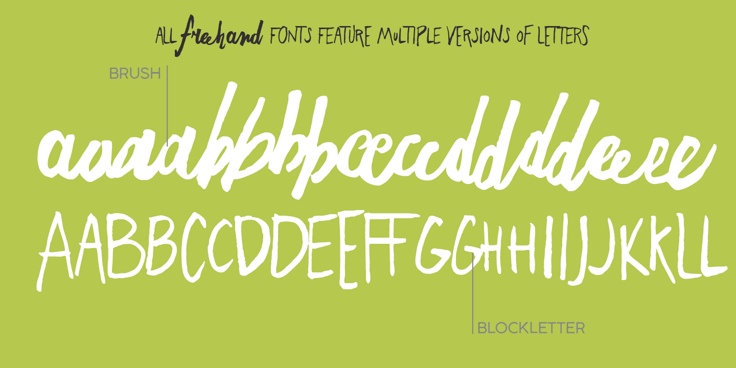 Freehand Brush Font