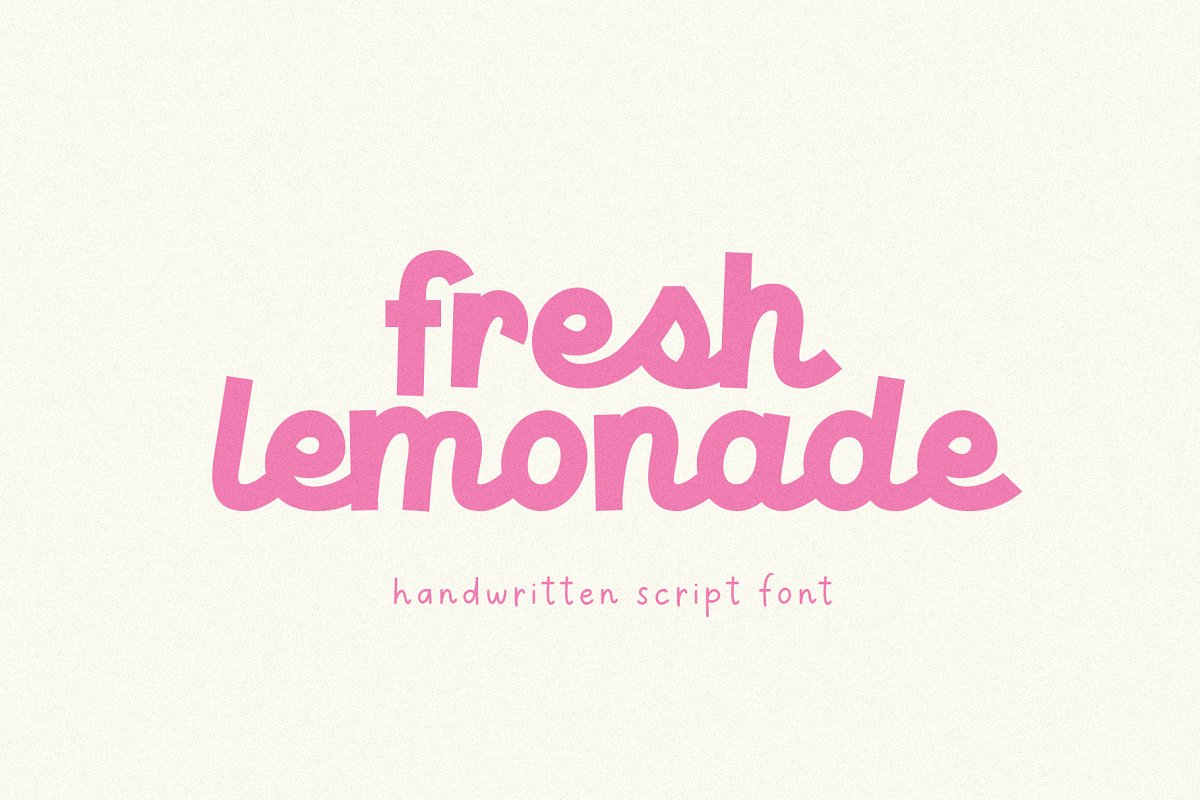 Fresh Lemonade Script Font