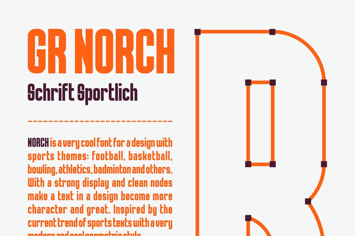 GR NORCH Sports Display Font