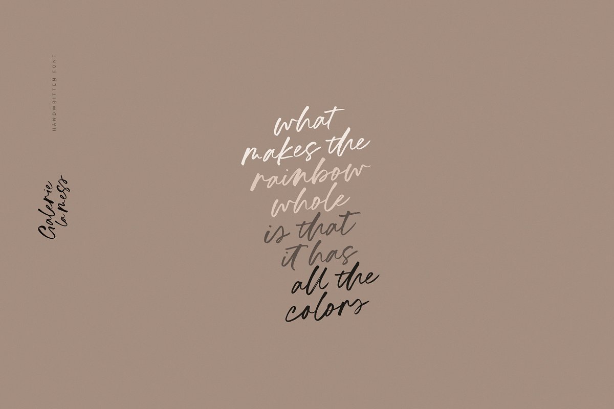 Galerie La Mess handwritten Font