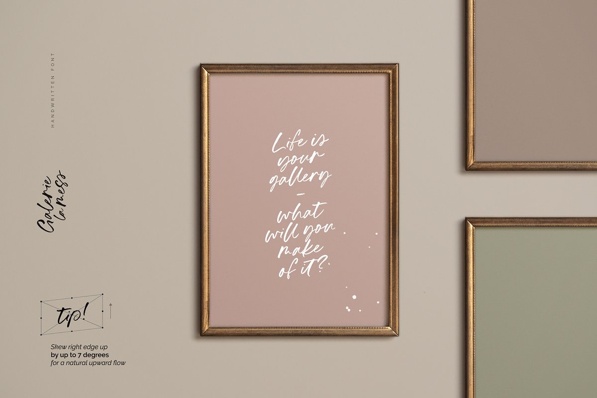 Galerie La Mess handwritten Font