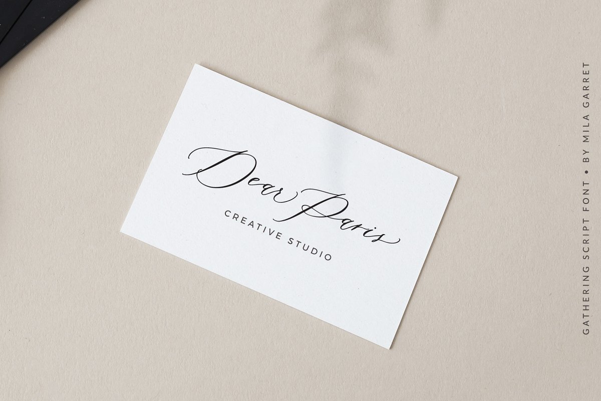 Gathering Calligraphy Wedding Script Font