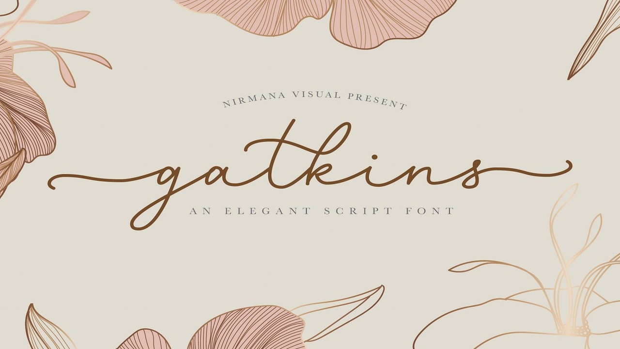 Gatkins Luxury Script Font