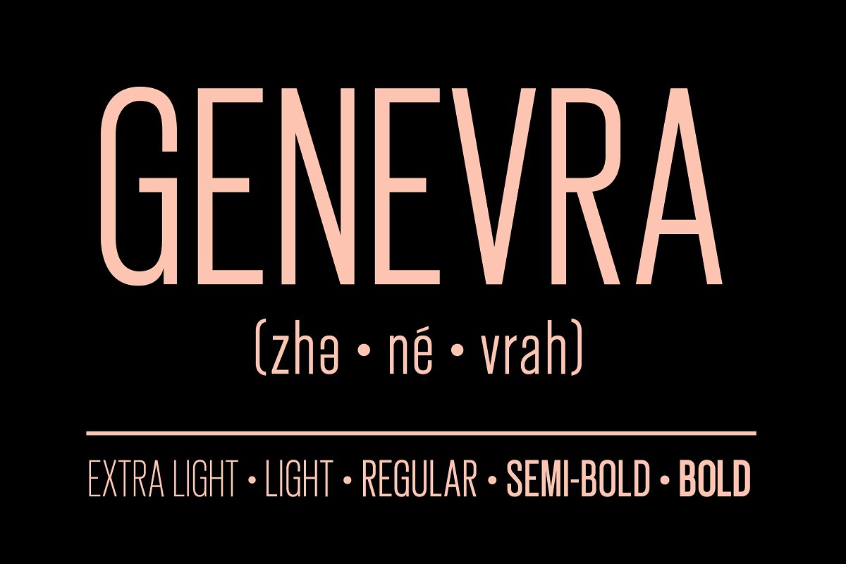 Genevra Condensed Font Free Download