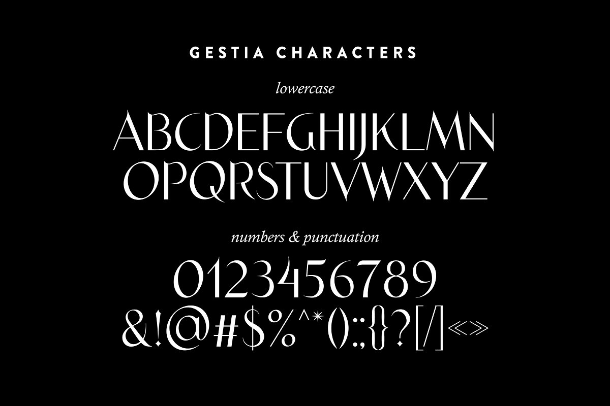 Gestia Candle Aesthetic Display Font
