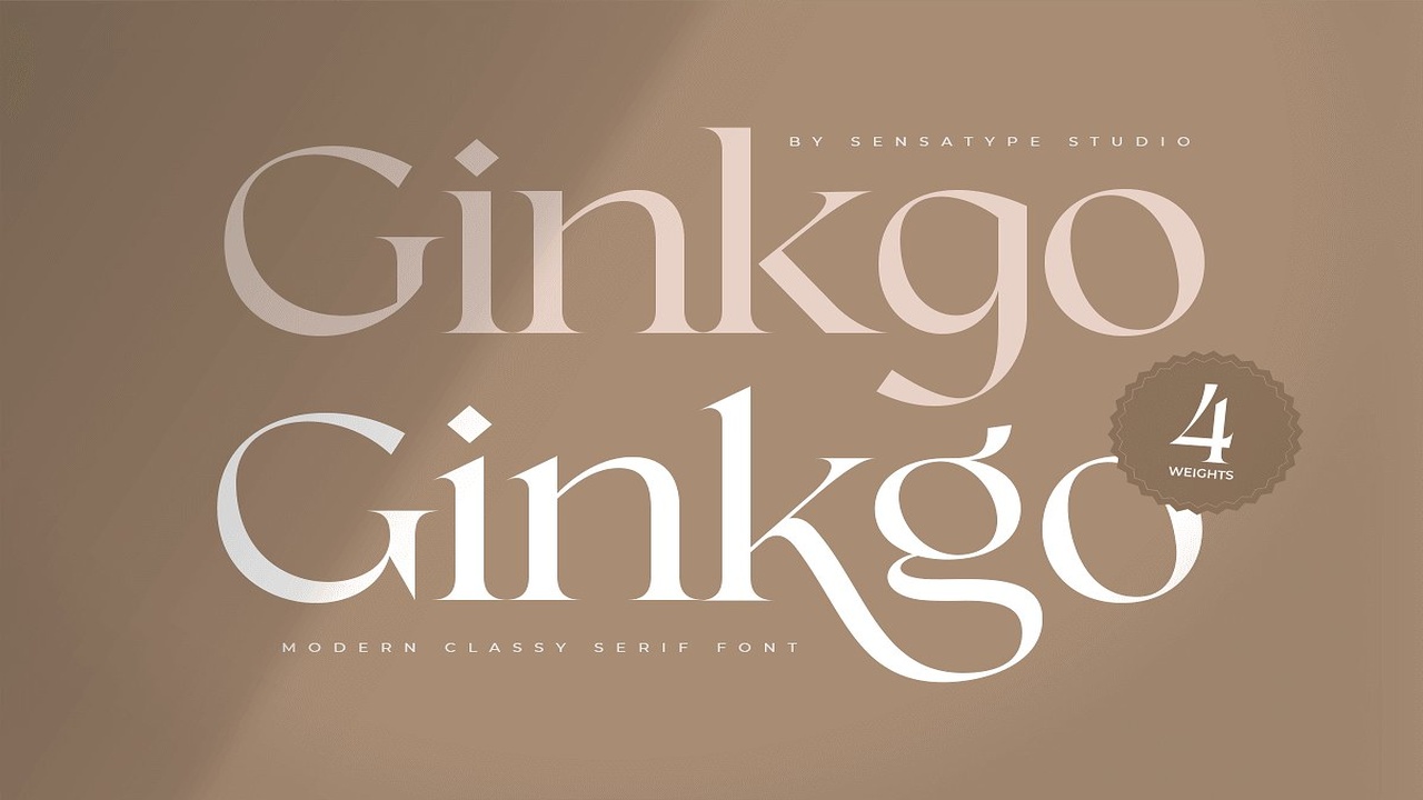 Ginkgo Modern Classy Serif Font