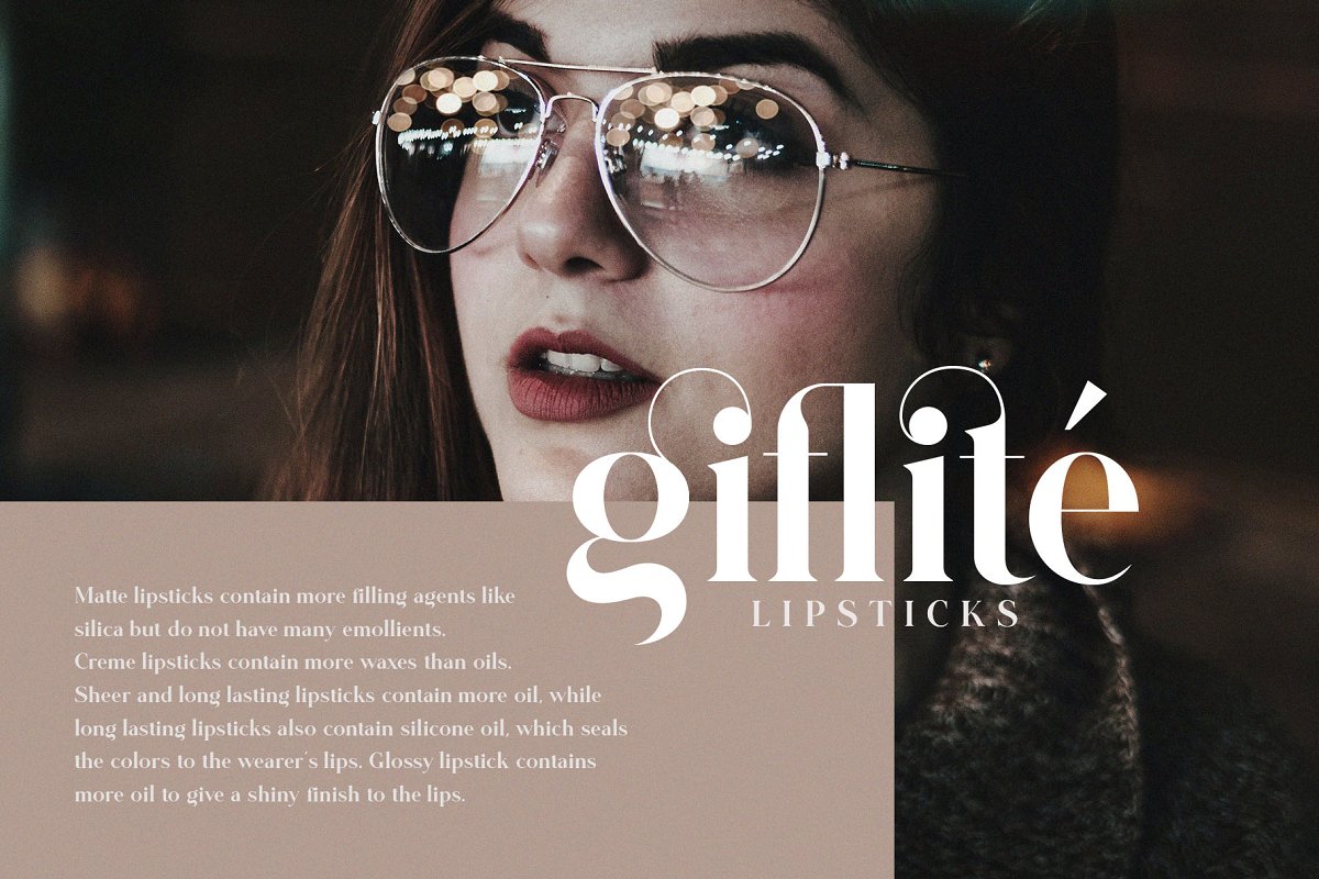 Glitten Ligature Serif Font